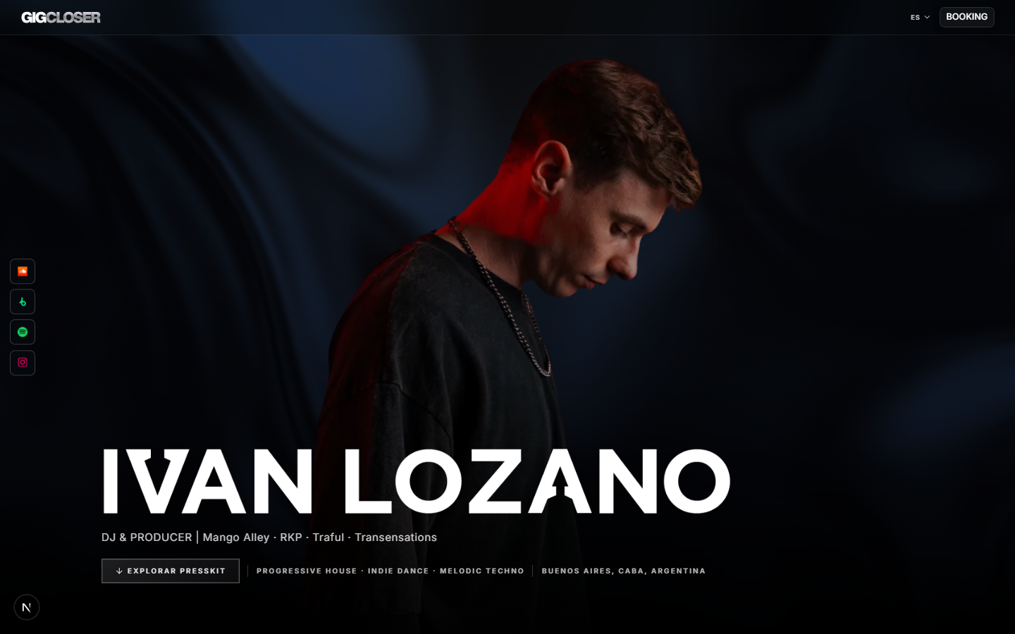 Presskit de Ivan Lozano
